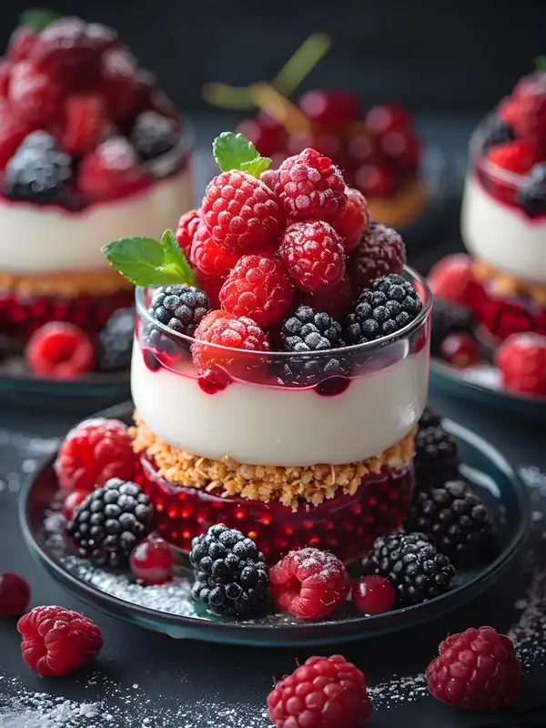 Desserts With Berries Viral