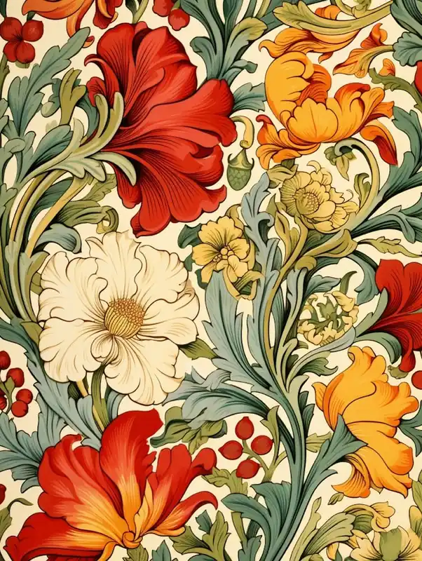 Floral Pattern 73 Genuine