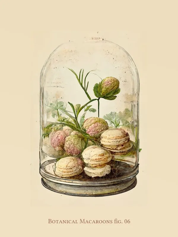 Vintage Botanical Macaroons 06 Super Sale