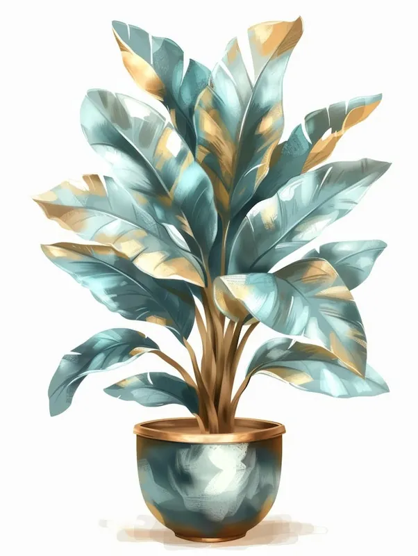 Genuine Blue And Gold Plant