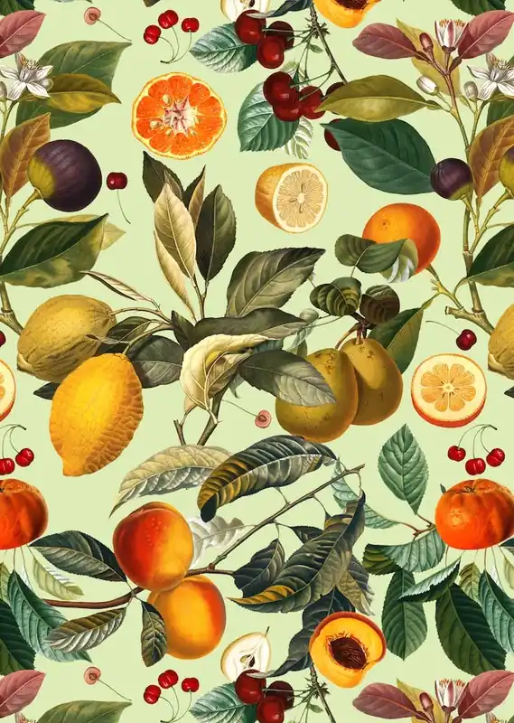 Vintage Fruit Pattern 13 Instant Buy