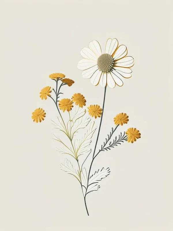 Feverfew Spices And Herbs Retro Minimal 4 Top Rated