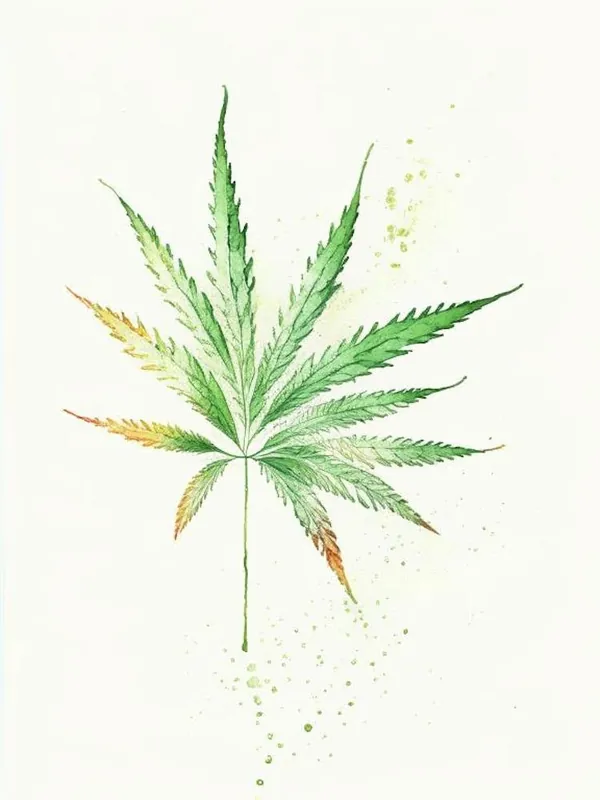 Get Yours Hemp Herb Minimalist Watercolour 2