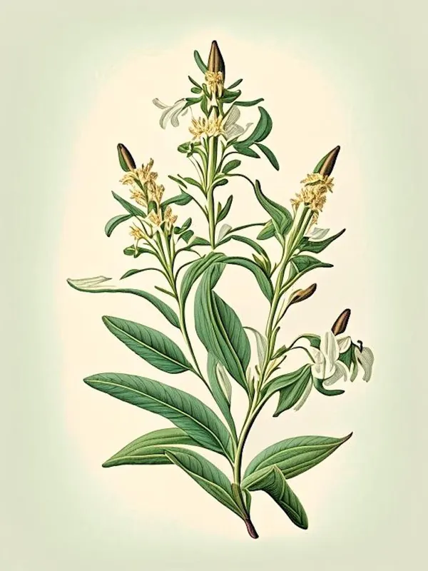 Yerba Santa Wildflower Vintage Botanical Editor’s Pick