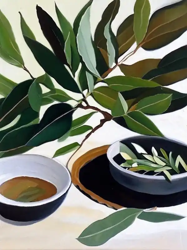 Bay Leaf Spices And Herbs Oil Painting Limited Offer