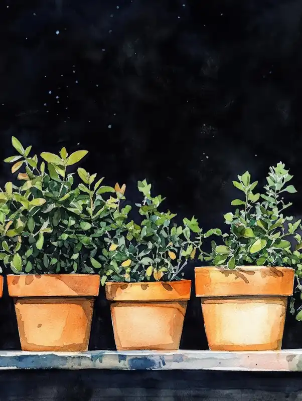 Four Potted Plants Free Shipping