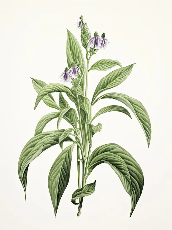 Comfrey Vintage Botanical Herbs 0 Luxury