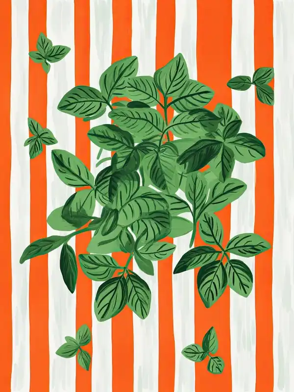 Discount Basil Summer Illustration 12