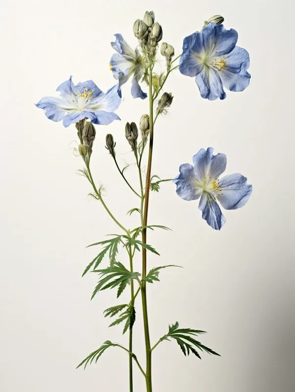 Pressed Wildflower Botanical Art Jacobs Ladder Exclusive