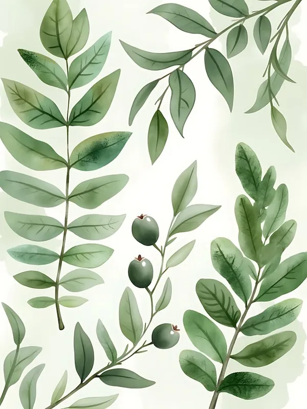 Hot Deal Delicate Botanical Sage Forms