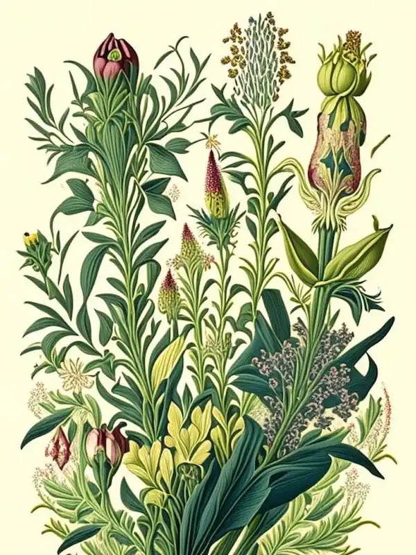 Free Shipping Lysimachia Floral 1 Botanical Vintage Poster Flower