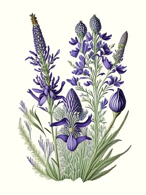 Crafted Lavender Wildflower Vintage Botanical 2