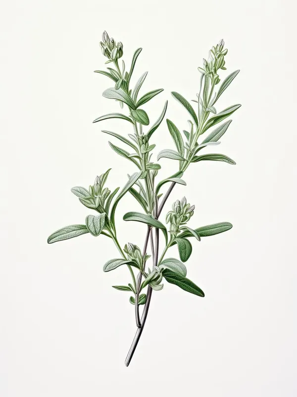 Wingter Savory Vintage Botanical Herbs 1 Authentic