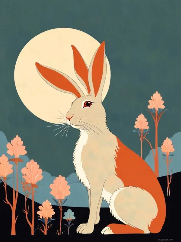 Big Sale Rabbit In The Moonlight 1