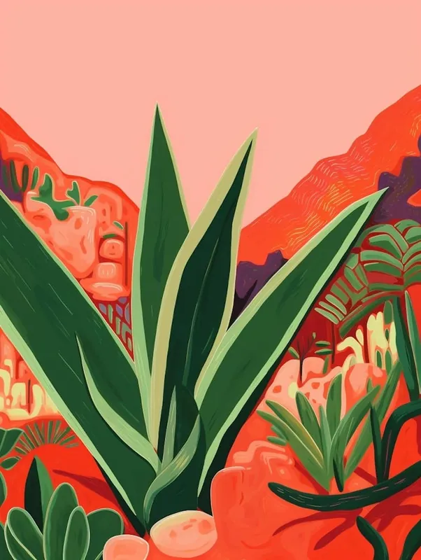Boho Plant Painting Aloe Vera 1 Don’t Miss Out