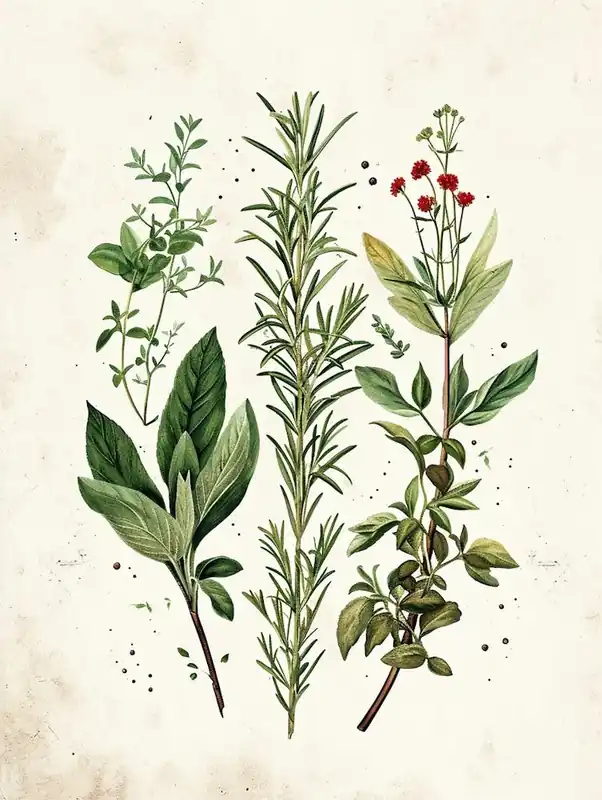 Direct From Manufacturer Garden Herbs Vintage Illustration 2