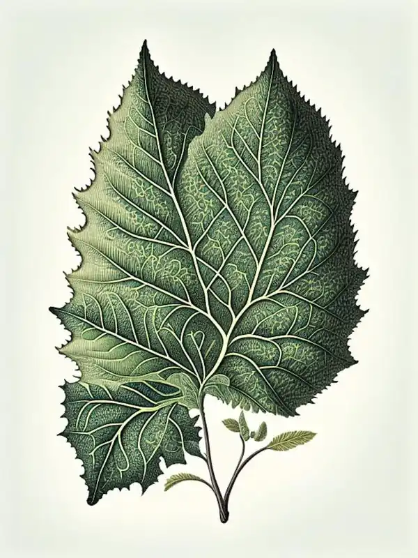 Silverberry Leaf Vintage Botanical 2 Popular