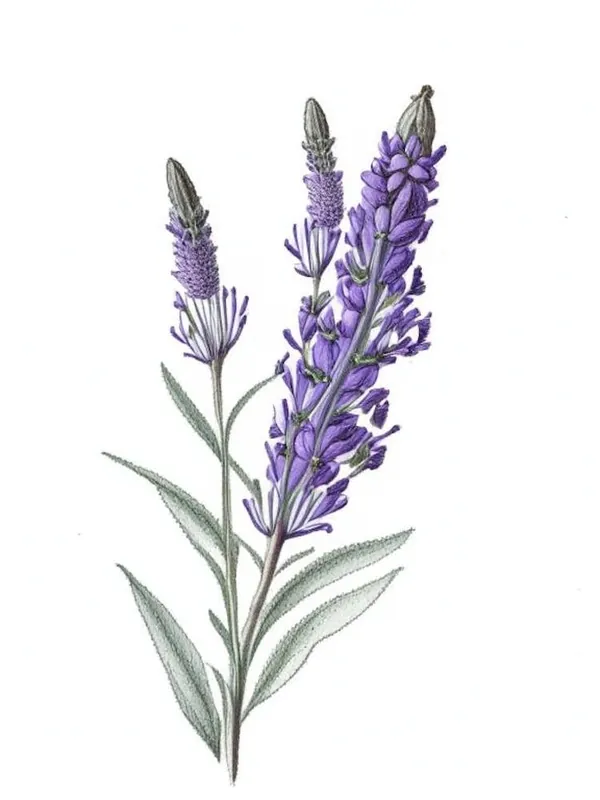 Lavender Leaf Illustration Deal