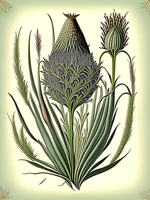 Psyllium Herb Vintage Botanical Worldwide Shipping