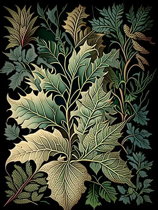 Bay Leaves Herb Vintage Botanical Latest