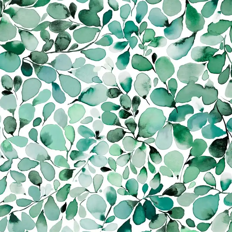 Money Back Guarantee Leaffy Eucalyptus Green Square