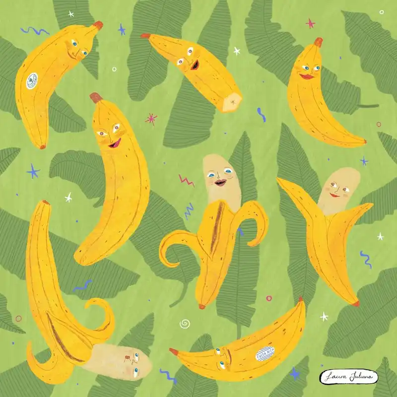 Budget Happy Bananas Square
