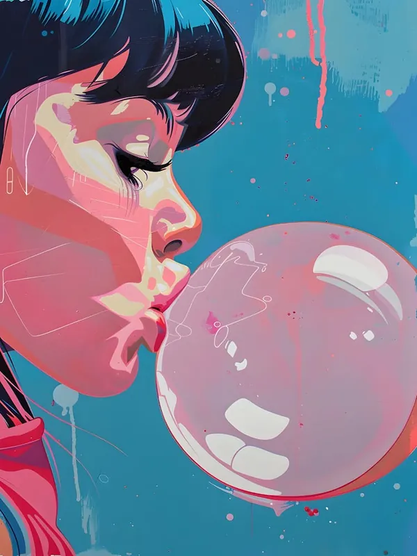 No Minimum Order Bubble Blowing Girl