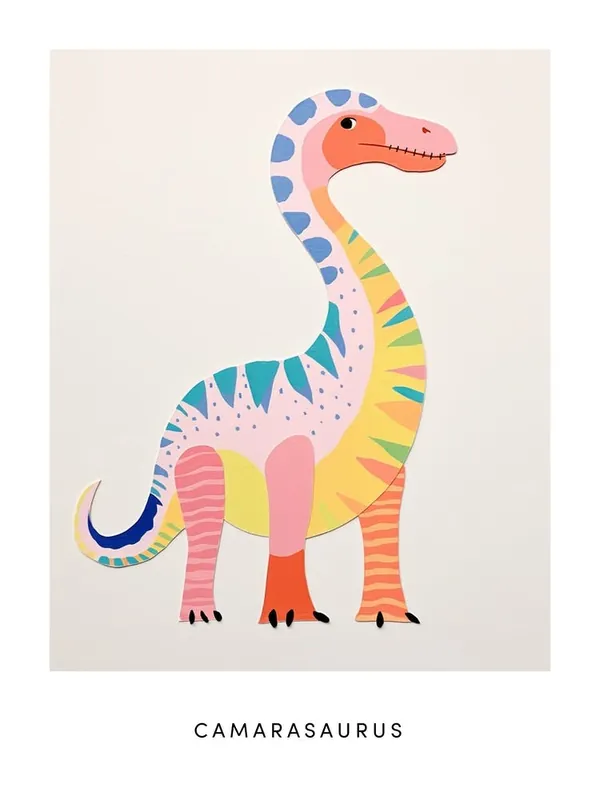 Limited Time Nursery Dinosaur Art Camarasaurus 1 Poster