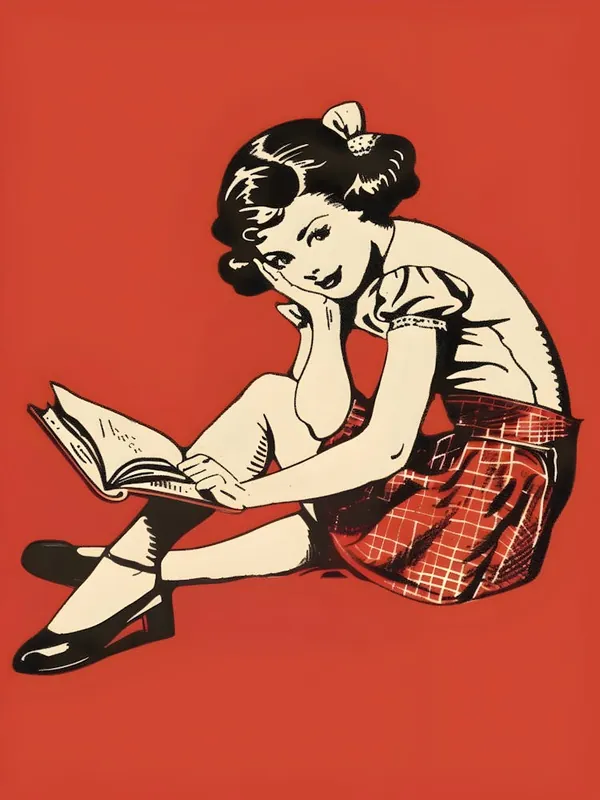 Fan Favorite Girl Reading A Book 2