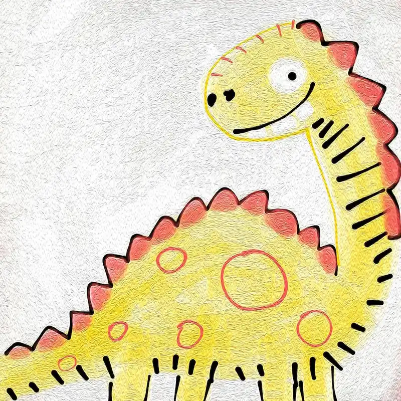 Dinosaur Drawing Free Shipping