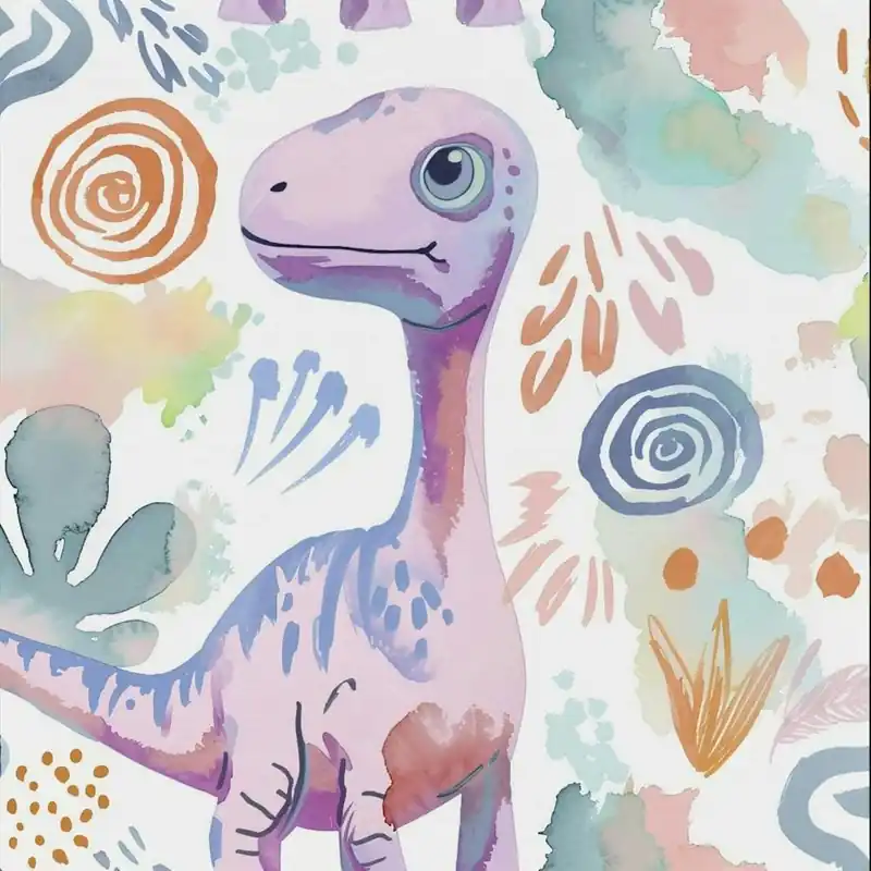 Get Yours Cute Muted Pastel Maiasaura Dinosaur2
