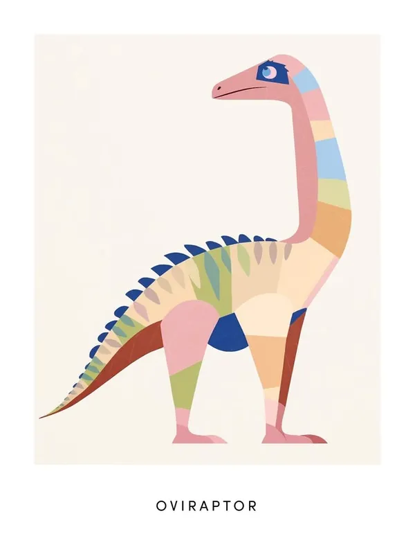 Nursery Dinosaur Art Oviraptor 4 Poster Special Discount