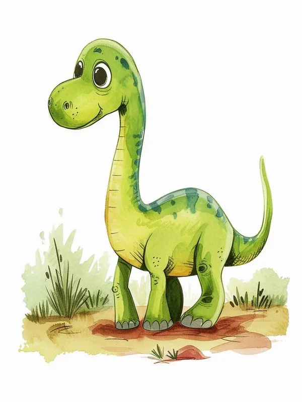 Cute Cartoon Amargasaurus Dinosaur 4 Buy Today