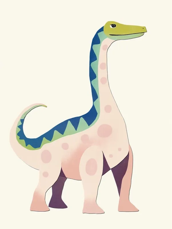 Exclusive Offer Nursery Dinosaur Art Omeisaurus