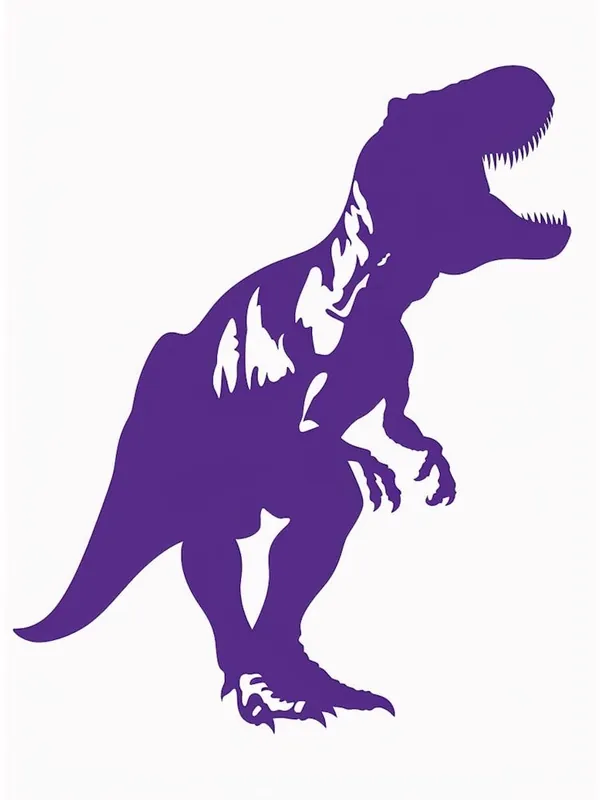 Trending Purple T Rex Dinosaur Silhouette 2
