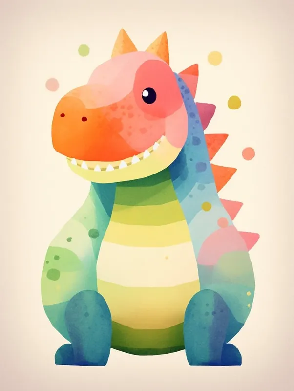 Colourful Dinosaur Nodosaurus 2 Save Now