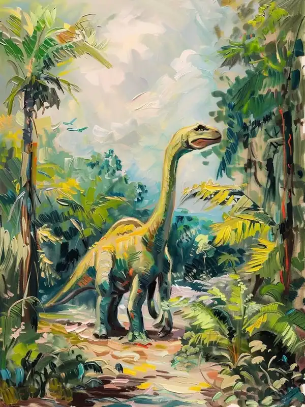 Editor’s Pick Dinosaur Impressionist Inspired Painting 2