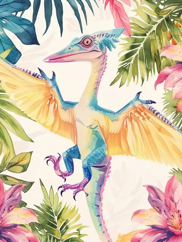 Watercolour Pteranodon Dinosaur 2 Super Sale