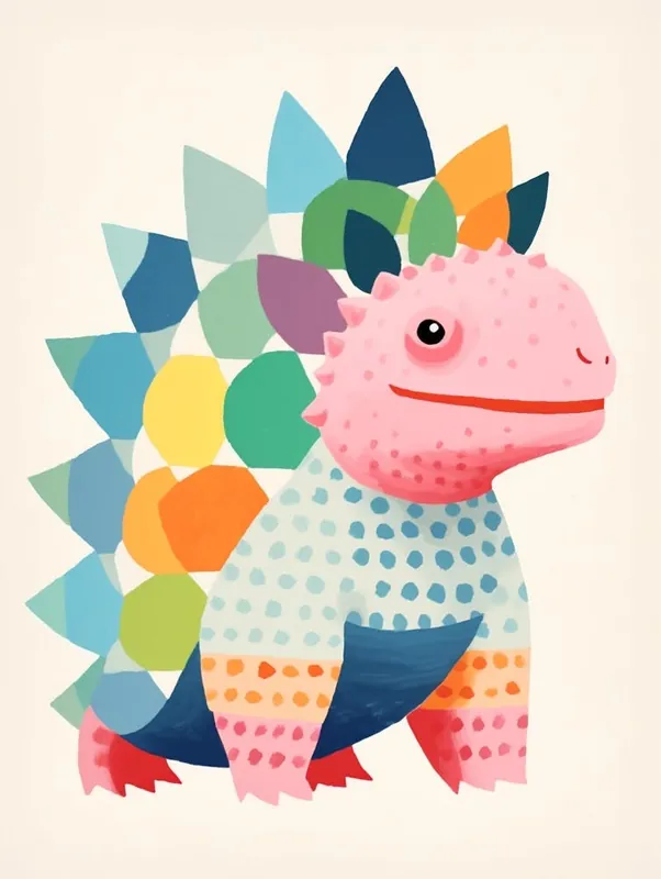 Colourful Dinosaur Ankylosaurus 1 Fan Favorite