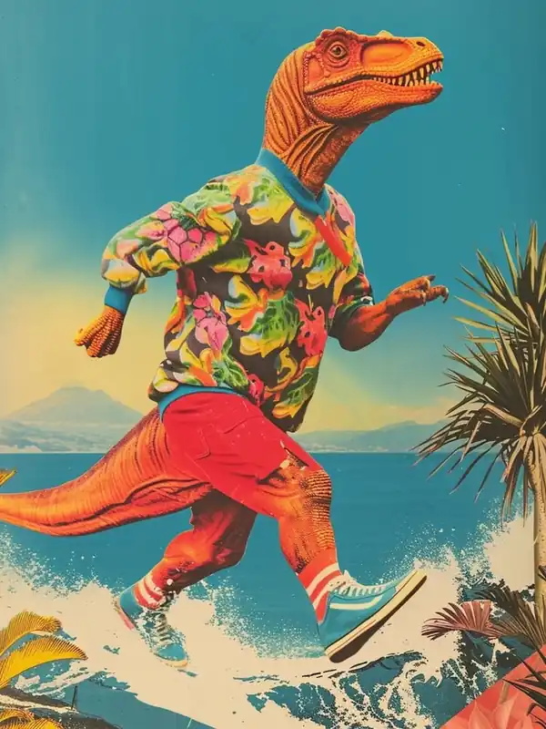 Mega Sale Retro Dinosaur Hiking Collage 4