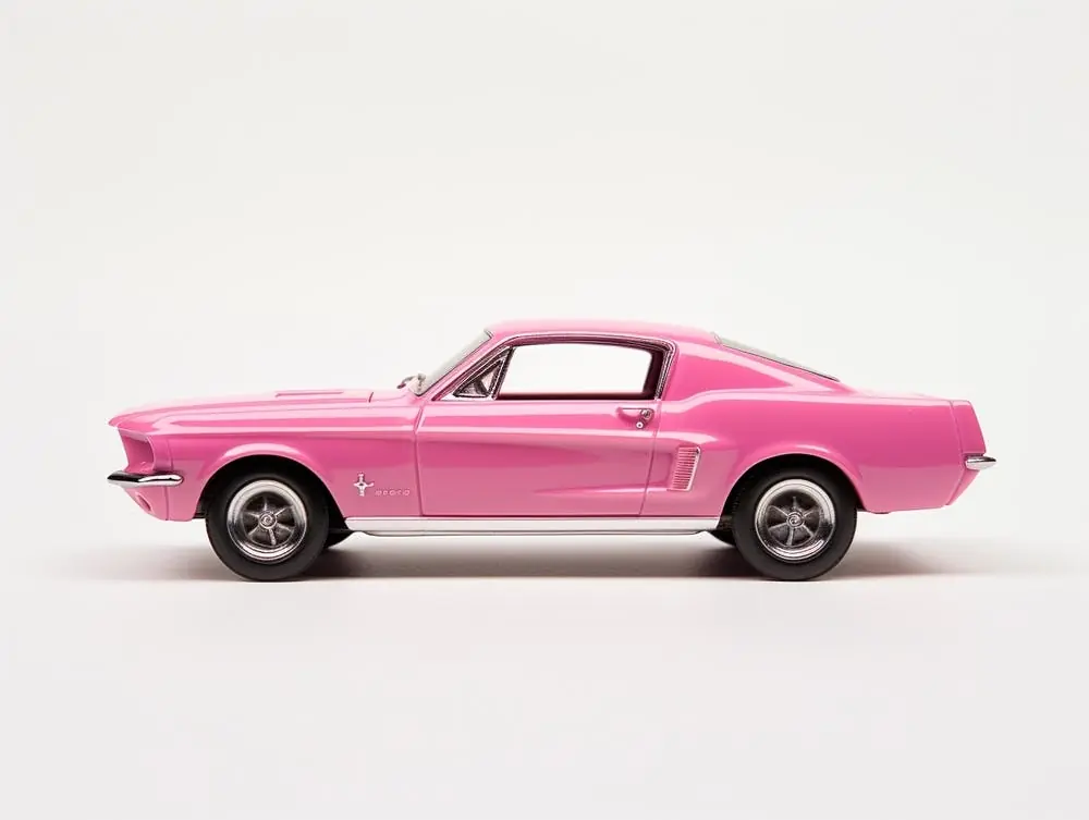 Top Pick Toy Car 67 Ford Mustang Coupe Pink