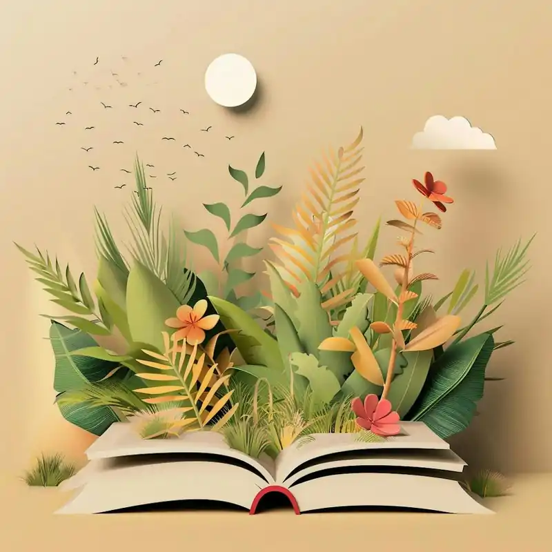 Latest Open Book With Plants 1