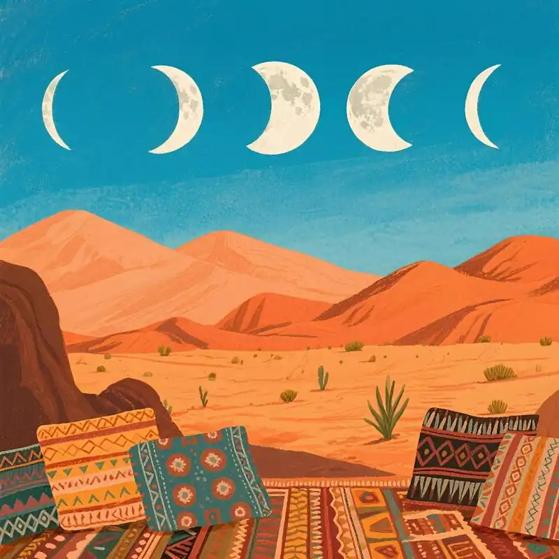 Handmade Moons In The Desert