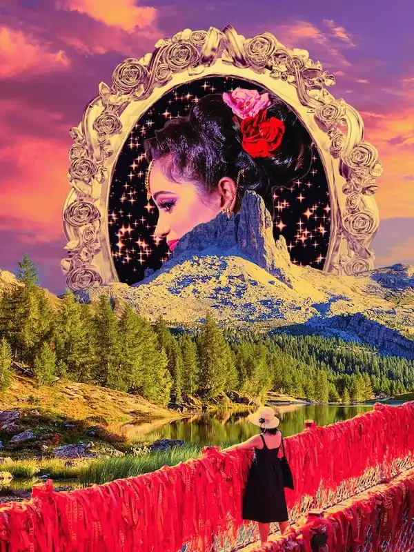 Limited Offer Retro Scenery Collage