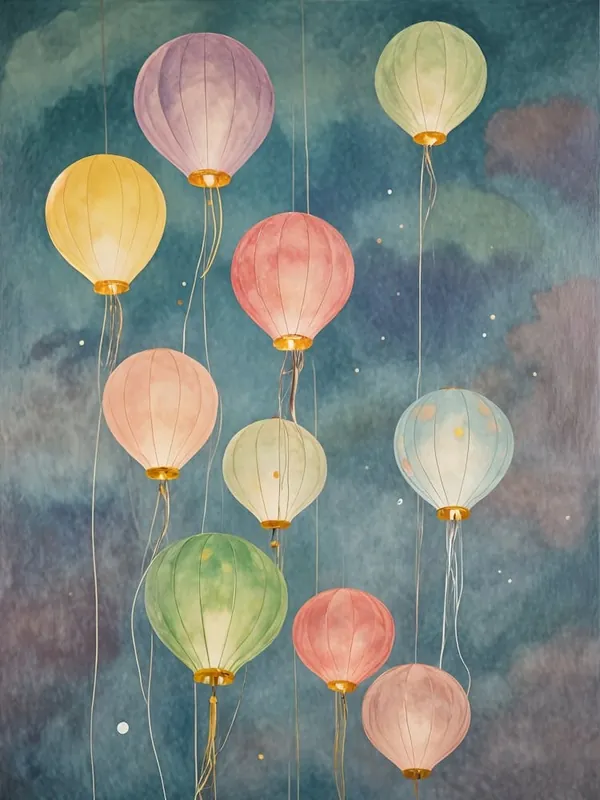 Rainbow Paper Lanterns Budget