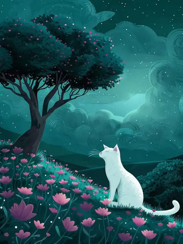 Cat In The Moonlight 9 Markdown