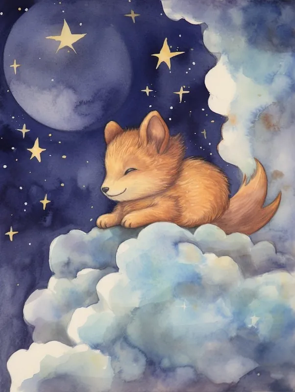 Baby Squirrel 3 Sleeping In The Clouds In Demand