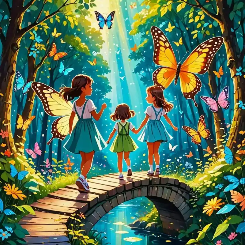 Original Three Girls In The Forest