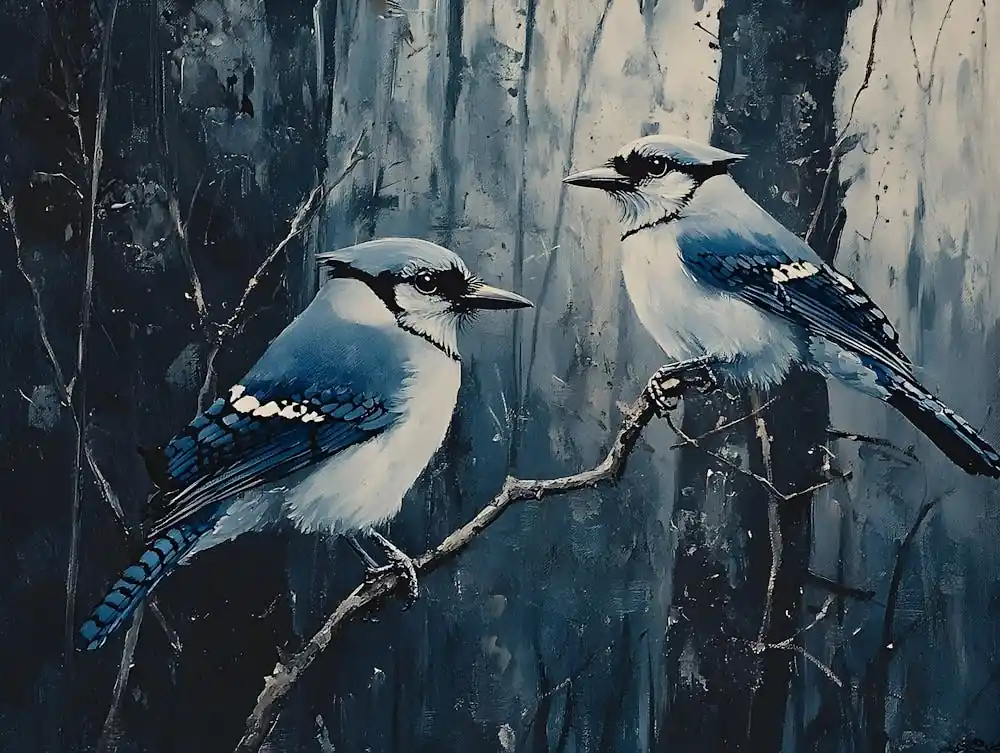 Factory Price Bluejays In The Woods 3