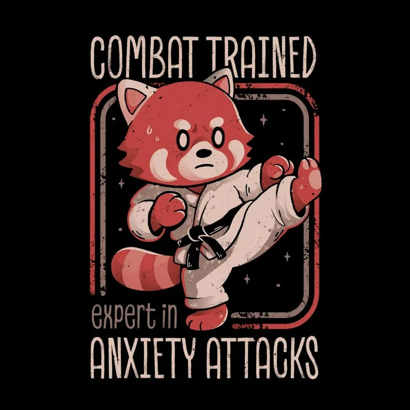 Anxiety Attack Expert Funny Red Panda Professional Grade